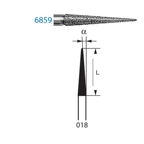 Fresa Komet 6859-314-018 MINIMO 5/u