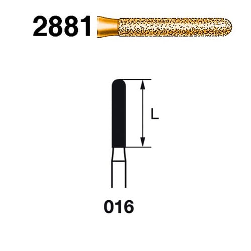 Fresa Komet 2881-314-016 Serie 2000 MINIMO 5/u