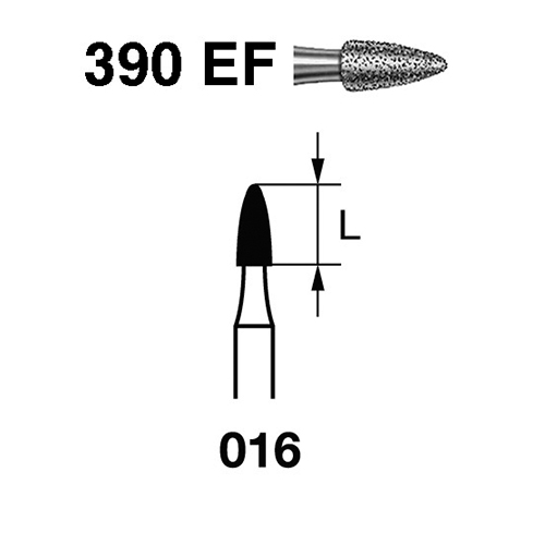 Fresa Komet 390EF-314-016 MINIMO 5/u
