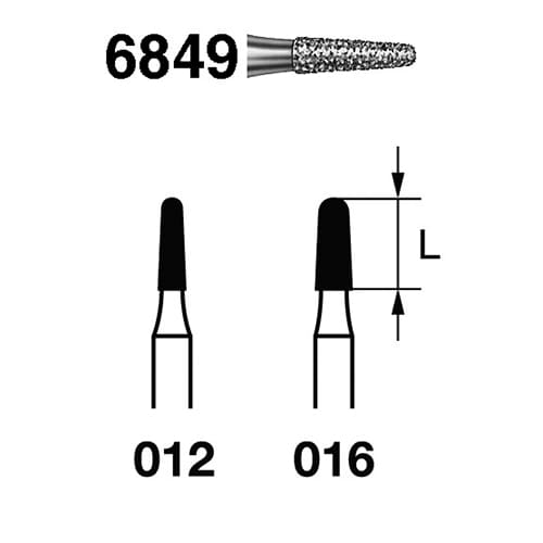 Fresa Komet 6849-314-012 MINIMO 5/u