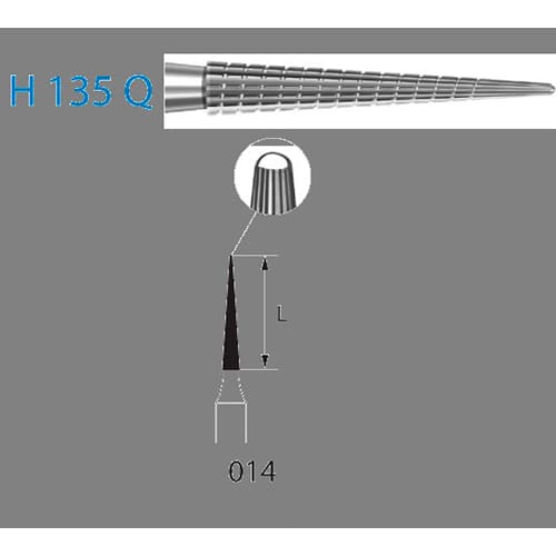Fresa Komet H135Q-314-014 MINIMO 5/u