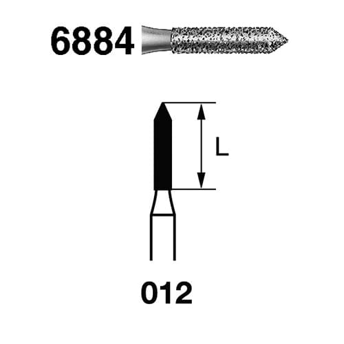Fresa Komet 6884-314-012 MINIMO 5/u