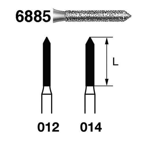 Fresa Komet 6885-314-014 MINIMO 5/u