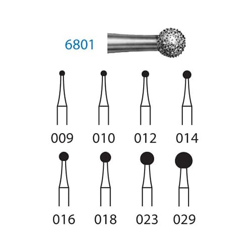 Fresa Komet 6801-314-016 MINIMO 5/u