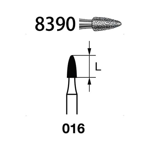 Fresa Komet 8390-314-016 MINIMO 5/u