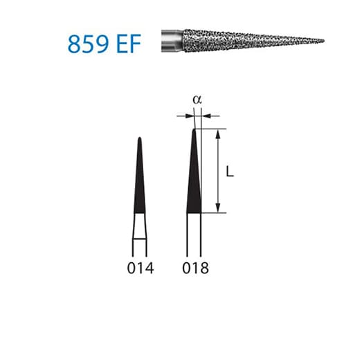 Fresa Komet 859EF-314-014 MINIMO 5/u