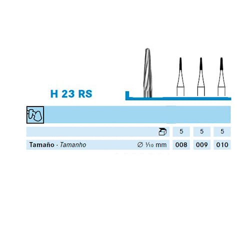Fresa Komet H23RS-104-009 MINIMO 5/u