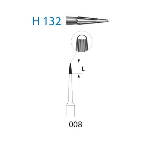 Fresa Komet H132-314-008 MINIMO 5/u