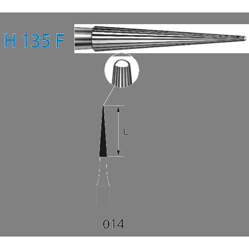 Fresa Komet H135F-314-014 MINIMO 5/u