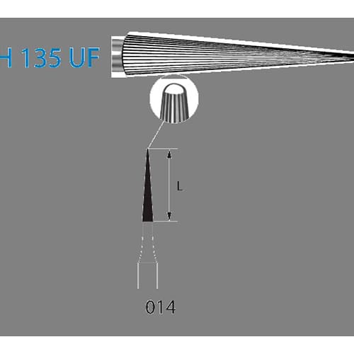 Fresa Komet H135UF-314-014 MINIMO 5/u