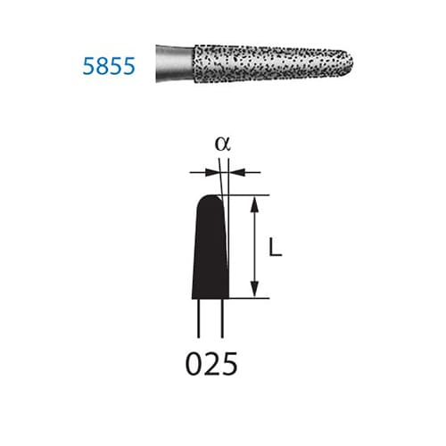 Fresa Komet 5855-314-025 MINIMO 5/u