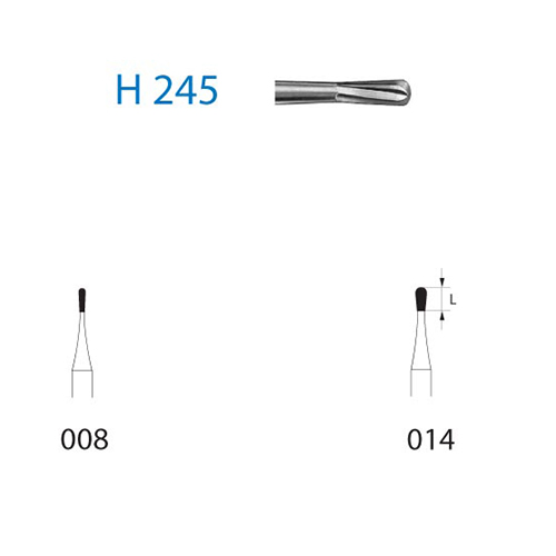 Fresa Komet H245-314-008 MINIMO 5/u