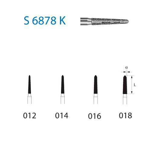 Fresa Komet S6878K-314-012 MINIMO 5/u
