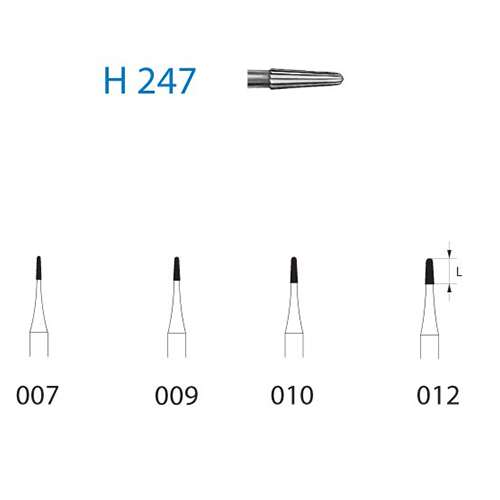Fresa Komet H247-314-007 MINIMO 5/u