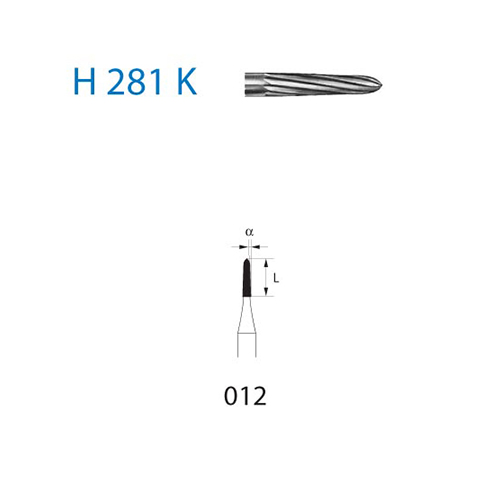 Fresa Komet H281K-314-012 MINIMO 5/u