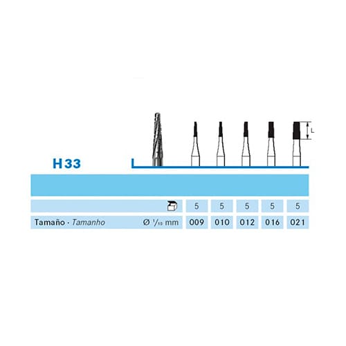 Fresa Komet H33-104-009 MINIMO 5/u