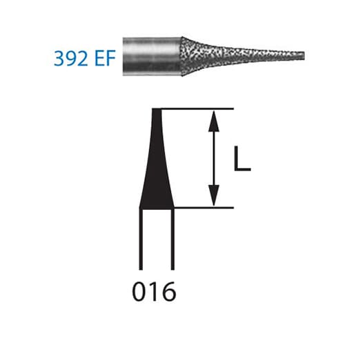 Fresa Komet 392EF-314-016 MINIMO 5/u