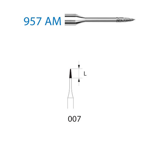 Fresa Komet 957AM-314-007 MINIMO 5/u