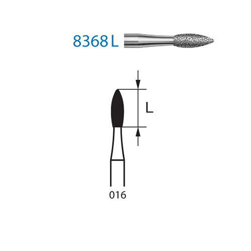 Fresa Komet 8368L-314-016 MINIMO 5/u