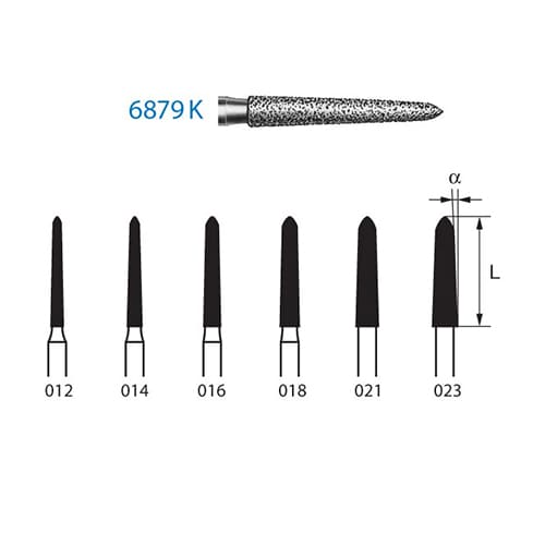 Fresa Komet 6879K-314-021 MINIMO 5/u