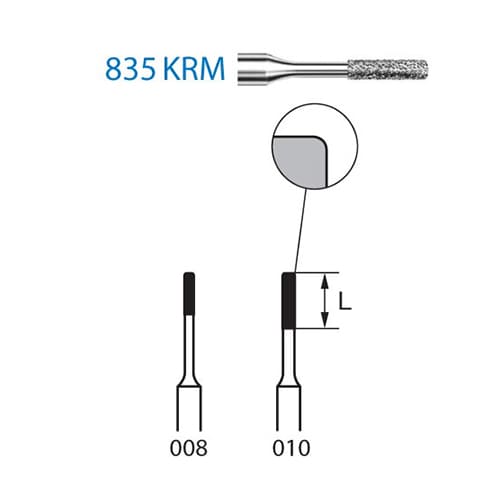 Fresa Komet 835KRM-314-010 MINIMO 5/u