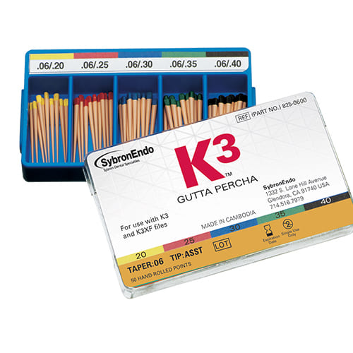 Guttapercha K3 .06 sin calibrar