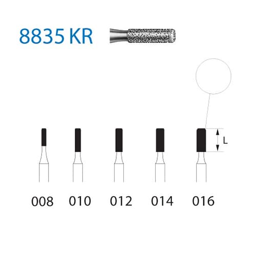 Fresa Komet 8835KR-314-010 MINIMO 5/u