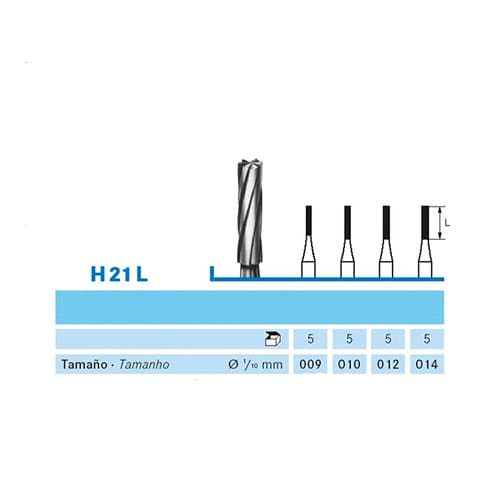 Fresa Komet H21L-104-010 MINIMO 5/u