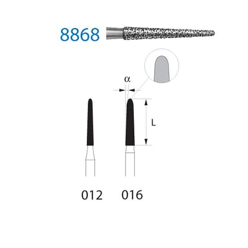 Fresa Komet 8868-314-012 MINIMO 5/u
