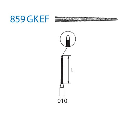 Fresa Komet 859GKEF-314-010 MINIMO 5/u