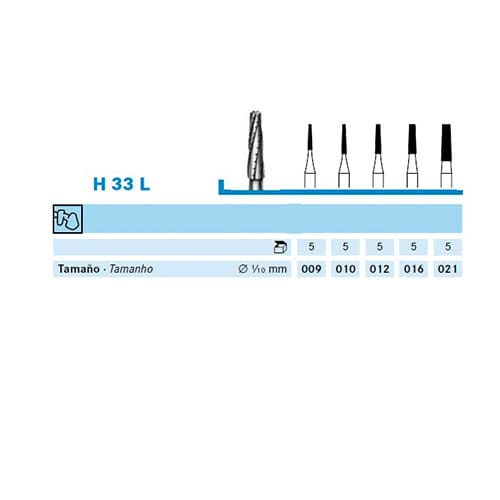 Fresa Komet H33L-104-012 MINIMO 5/u