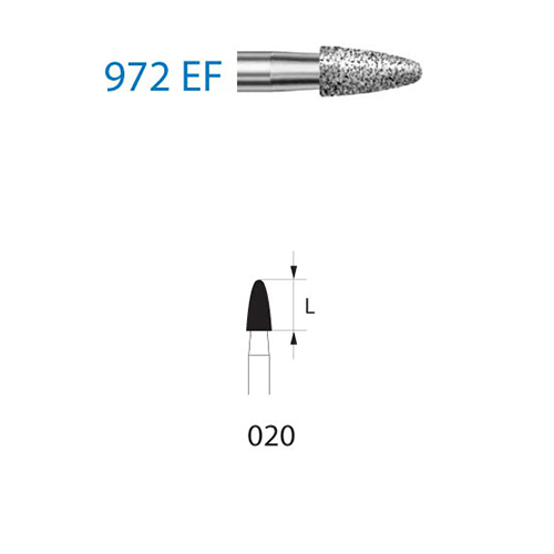 Fresa Komet 972EF-314-20 MINIMO 5/u