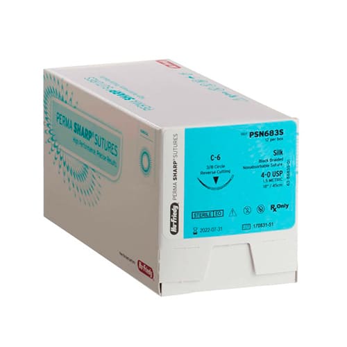 Sutura de seda HF Perma 4/0 T-28 PSN871S 12/u