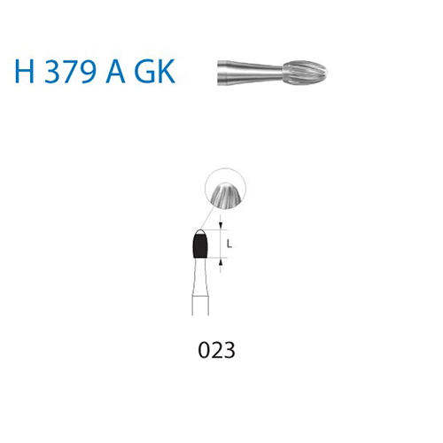 Fresa Komet H379AGK-204-023 Removedor Ortodoncia MINIMO 5/u
