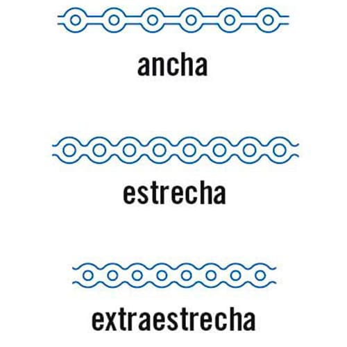 Cadenetas Elásticas Leone K6426-13 Transparente X-Estrecha