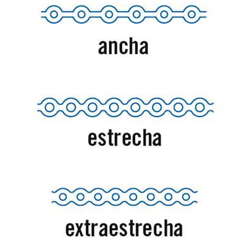 Cadenetas Elásticas Leone K6420-13 Transparente Ancha