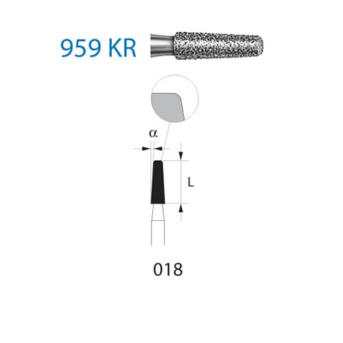 Fresa Komet 959KR-314-018 MINIMO 5/u