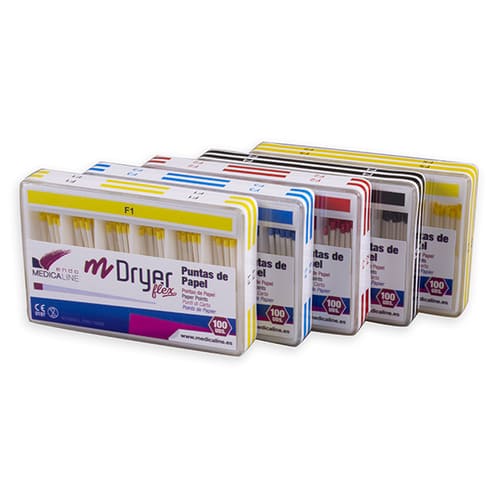 Puntas de Papel MConic m-Dryer Flex F1 Amarilla