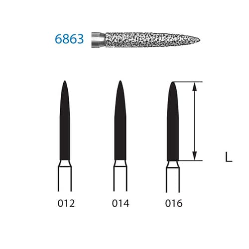 Fresa Komet 6863-314-014 MINIMO 5/u