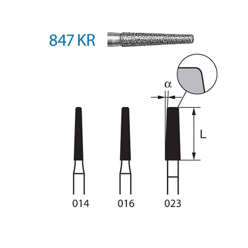 Fresa Komet 847KR-314-014 MINIMO 5/u