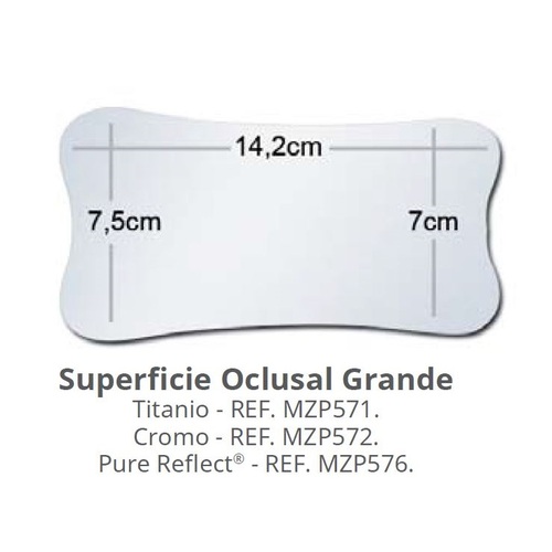 Espejo de cámara Occlusal Grande Cromo Acteon