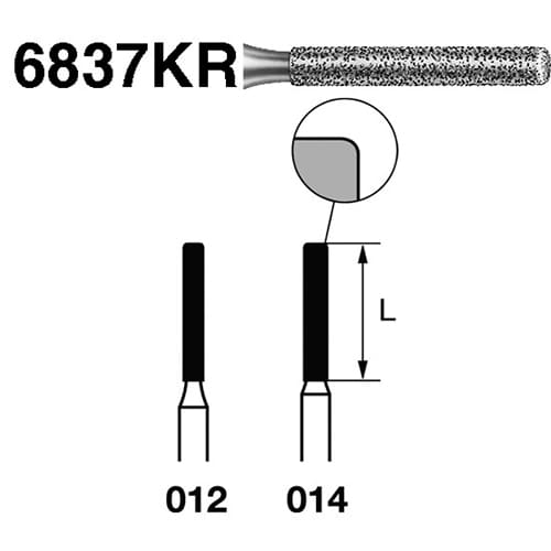 Fresa Komet 6837KR-314-012 MINIMO 5/u