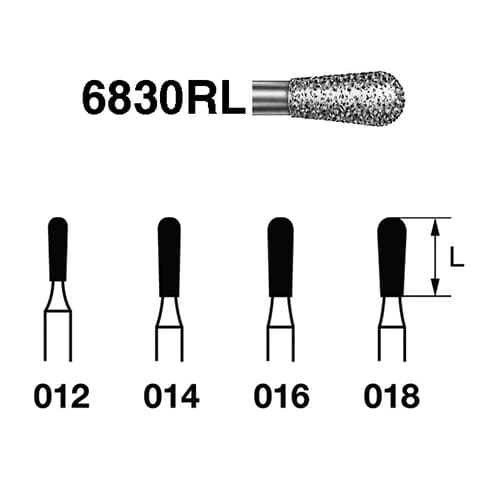 Fresa Komet 6830RL-314-018 MINIMO 5/u