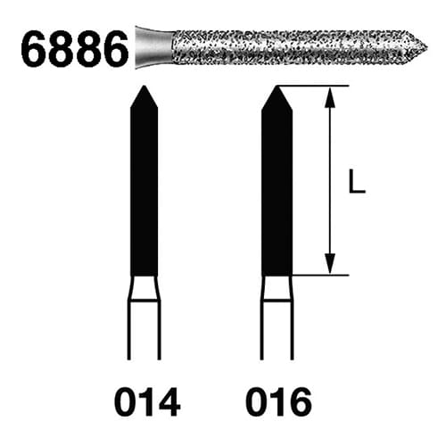 Fresa Komet 6886-314-016 MINIMO 5/u