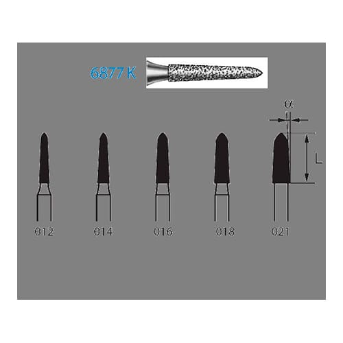 Fresa Komet 6877K-314-016 MINIMO 5/u