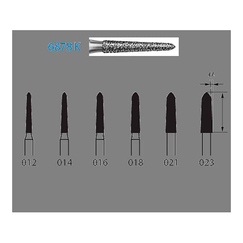 Fresa Komet 6878K-314-012 MINIMO 5/u