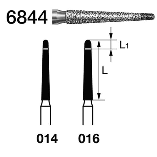 Fresa Komet 6844-314-014 MINIMO 5/u