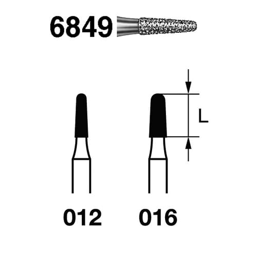 Fresa Komet 6849-314-016 MINIMO 5/u