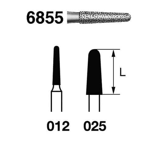 Fresa Komet 6855-314-012 MINIMO 5/u