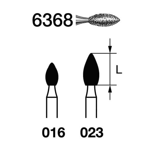 Fresa Komet 6368-314-023 MINIMO 5/u